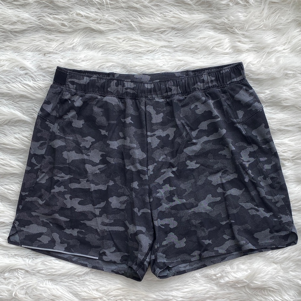 Lululemon | Surge Short *Liner 6” in Variegated Mesh Combo Black